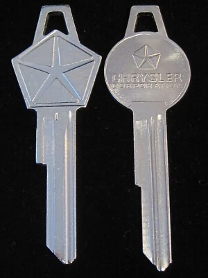 1959-1965 MOPAR PENTASTAR KEY Blank SET Chrysler Dodge Plymouth Desoto OEM NOS - Image 1 of 4