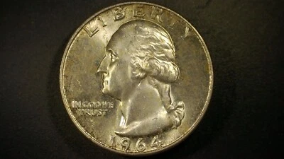 1964 Washington Quarters uncirculated 90% silver - Image 1 of 3