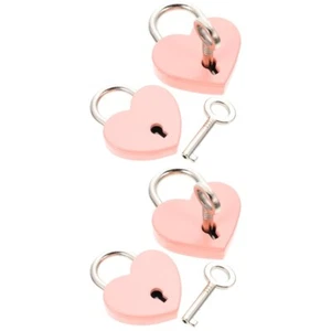 2Pcs Schlösser Mit Förmigen Schloss Locker Decor Zubehör Vorhängeschloss - Bild 1 von 12