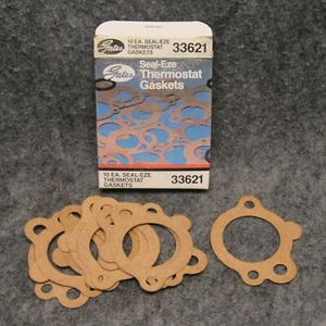 1980-87 Oldsmobile Cutlass 3.8 V6 (7) Thermostat Seal Gaskets 33621 Gates 37573 - Picture 1 of 4