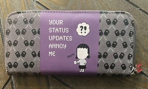 Angry Little Girls Lela Lee Geldbörse Zip Around Status Updates Annoy Lila Grau - Bild 1 von 6