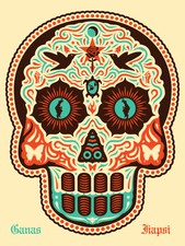 Ernesto Yerena "Yaqui Dia De Los Muertos" Signed and Numbered Screen Print 2012