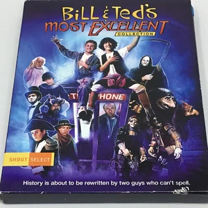 Bill & Ted's Most Excellent Collection Bluray mit Gitarrenplektren und Aufklebern - Bild 1 von 7