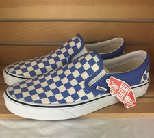 multi blue checkered vans