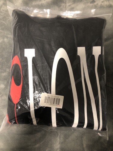 Felpa con cappuccio Vlone x Palm Angels nero rosso medio