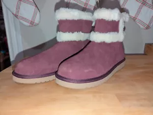 Koolaburra Barlee suede Ankle Boot Plum size __ - Picture 1 of 4