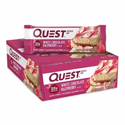Quest Nutrition Protein Bars White Choclate Raspberry 2.12 oz - 12 ct - Image 1 of 3