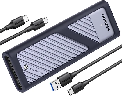 UGREEN M2 SSD Gehäuse USB 3.2 Gen 2 10 Gbps Aluminium Nvme Gehäuse Mit Kühlkisse - Bild 1 von 4
