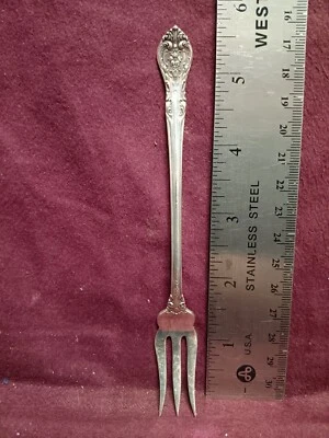 Gorham Sterling KING EDWARD PICKLE OLIVE  FORK  5 1/2" 19 gram new mark No Mono - Image 1 of 4