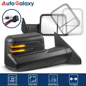 Pair Power Heated Tow Mirrors w/ Puddle Light For 2019-2022 Ram 1500 - Picture 1 of 11