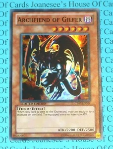 Erzunterweltler von Gilfer CT07-DE014 Super Rare Yu-Gi-Oh Karte Limitierte Auflage Neu - Bild 1 von 3
