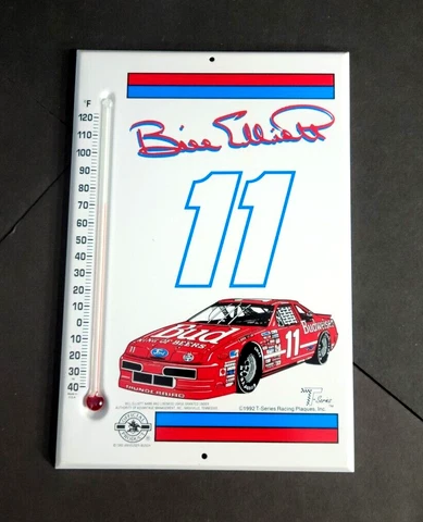 1992 Bill Elliott Racing Thermometer T-Series Racing Plaque Cover