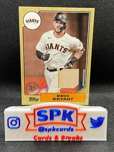KRIS BRYANT 2022 Topps Series 1 1987 TOPPS BASEBALL RELIC GIANTS - Picture 1 of 1
