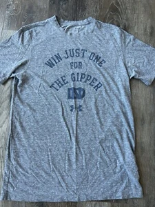 Under Armour - Notre Dame Win One For The Gipper Soft Tee - Men’s Medium - Picture 1 of 4