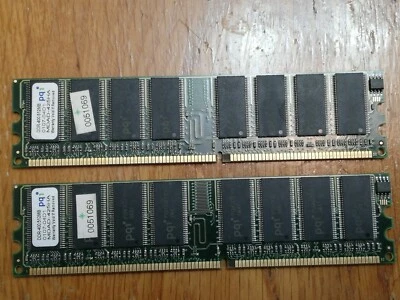 LOT OF TWO x 512MB MEMORY DDR-400 pqi 0107-04D1 MDAD-425HA. - Image 1 of 4