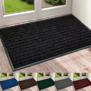 Top Quality Large Heavy Duty Non Slip Rubber Back Barrier Kitchen Door Mat Rugs - Picture 1 of 7