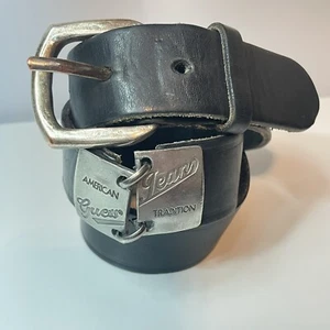 Vintage Blacke Leather Guess Belt Guess Jeans America SZ 32 - Bild 1 von 14