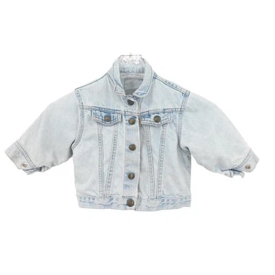 Chaqueta vaquera vintage Levis bebé niña lavado ligero envejecido talla 18 meses Foto 1 de 4