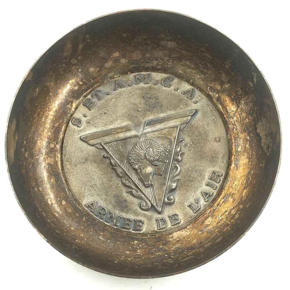 (REF3065) Coppa in metallo argento Aeronautica SOLO FRANCIA E UE - Immagine 1 di 2