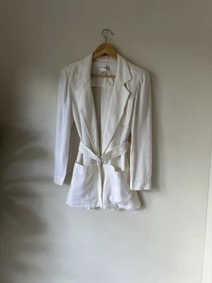 VTG 90s Christian Dior Separates Belted Blazer Shacket Luxury Minimalist Elegant - Image 1 of 4