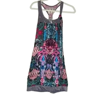 Custo Barcelona Icons Vintage Festival Silk Tunic Dress - 2/ 38/ Small - Picture 1 of 8