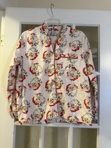 8 Oak Lane Mujer’s Papá Noel Diseño Garra Blanca Pijama Camisa Franela Manga Larga XS/S - Imagen 1 de 4