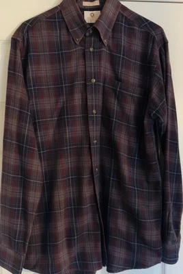 Viyella Shirt Men's M Multicolor Long Sleeve Plaid Button Down Wool Blend - Image 1 of 4