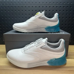 ECCO S-Three BOA GTX Gore Tex Golf Spikeless White Caribbean EU 41 / US 7 - 7.5 - Picture 1 of 13