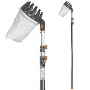 Obstpflücker Apfelpflücker mit Teleskopstiel Obsternter Obst Sammler 150-375cm - Bild 1 von 4