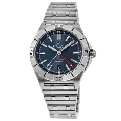 New Breitling Chronomat Automatic GMT 40 Blue Dial Men's Watch A32398101C1A1 - Image 1 of 4