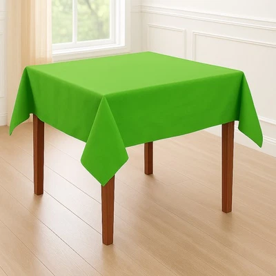 Tischdecke Baumwolle Linon Tischwäsche Tischtuch Tischdeko eckig einfarbig - Bild 1 von 4