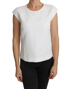 Dolce & Gabbana Dolce Gabbana Top Embroidered Short Sleeves Women White Tops & - Foto 1 di 5