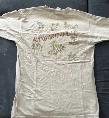 Vintage Jimmy Buffet T-Shirt Adult L Margaritaville Las Vegas Tan/Creme Y2K - Image 1 of 4