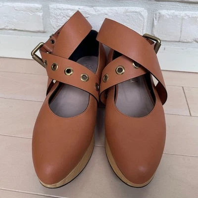 Vivienne Westwood Rocking Horse Buckle Ballerina Shoes Brown US7.0/ UK5.5/ EU38 - Image 1 of 4