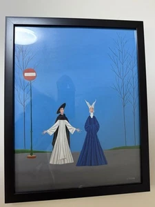 Veniero Canevari oil on plywood painting 30cm 40cm - Picture 1 of 8