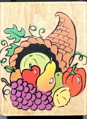 OTOÑO CORNUCOPIA Acción de Gracias VEGETAL OTOÑO COSECHA SELLO DE GOMA Hero Arts Foto 1 de 4