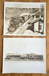 Lot of 2 Vintage Train Railroad 8 X 10 Photographs: Milwaukee Road A - Picture 1 of 8