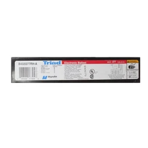 BALASTRO ELECTRÓNICO FLUORESCENTE MAGNETEK B432I277RH-A, 4 LÁMPARAS, F32T8 32W T8, 277V - Imagen 1 de 4