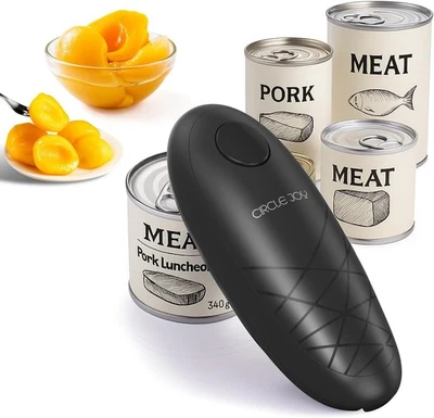 Abridor de latas eléctrico CIRCLE JOY, apertura automática de latas de un solo toque con suave Foto 1 de 3