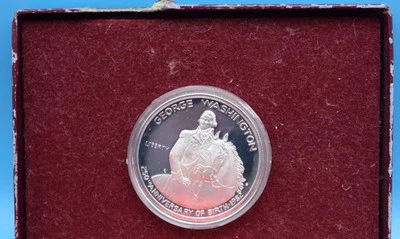 George Washington Commemorative Half Dollar Proof 90% Silver US Coin - Image 1 of 4