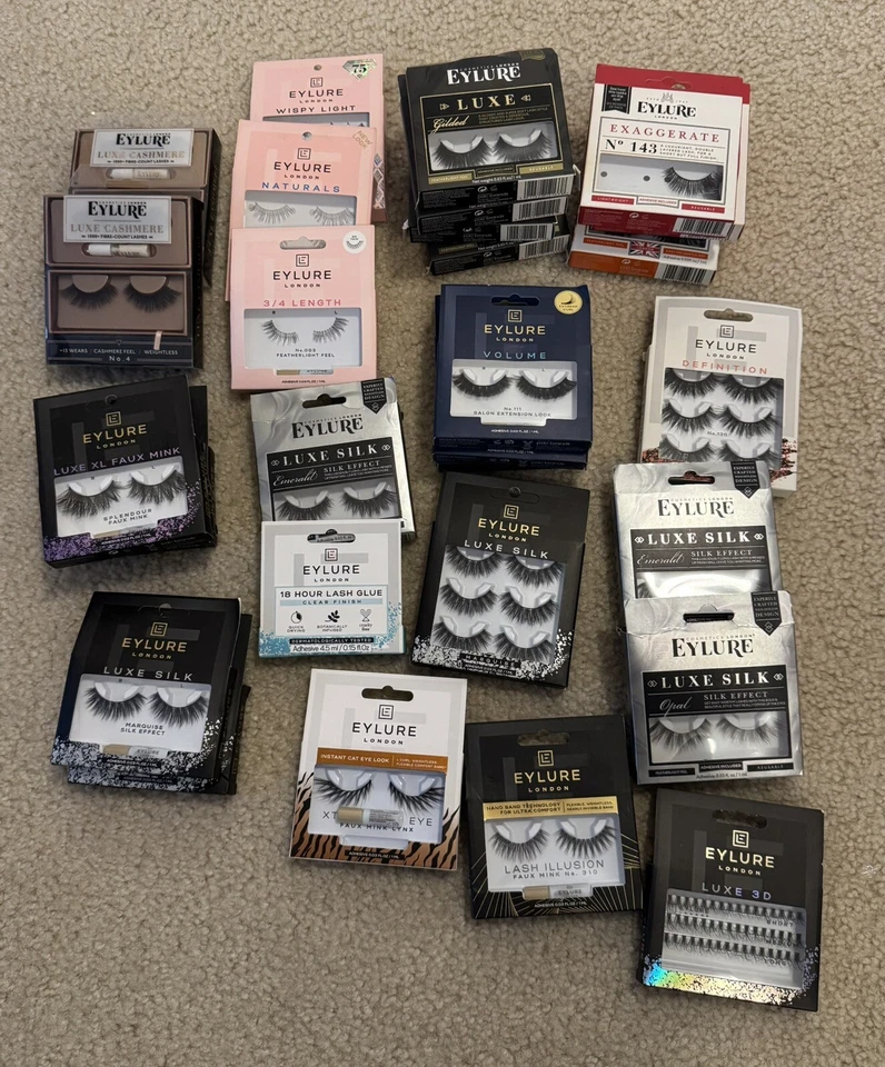 EYLURE London Massive Lot of Fake Lashes All Sizes Lengths ~ 29 Boxes - Image 1 of 4