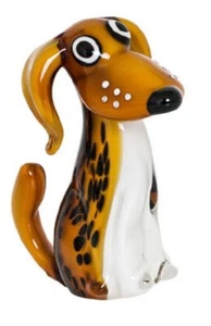 Russell Collection Coloured Glass Ornament - Chien 8x8x11cm RRP $173.95 - Picture 1 of 2