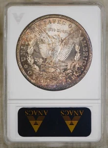 1887-S Morgan Silver Dollar ~ Early Vintage ANACS Soap Box SLAB MS 62 SEMI PL - Picture 1 of 4