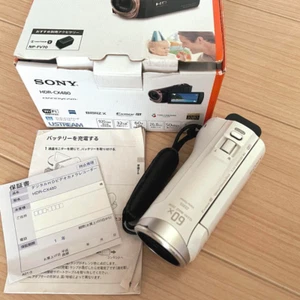 SONY HDR-CX480 Handycam White HD Video Camera 30x Optical HDR-CX480-W From Japan - Picture 1 of 9