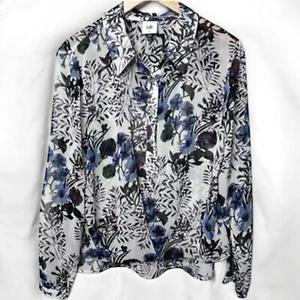 Blusa Cabi Para Mujer L Victoria Floral Gasa Ligera Transparente Cottagecore - Imagen 1 de 12
