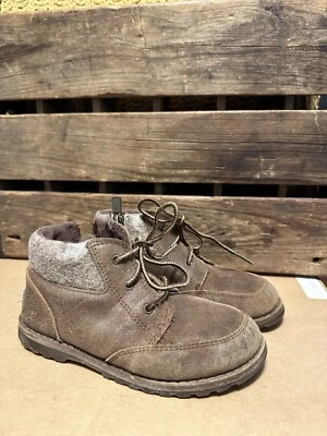 UGG Orin Wool & Leather Brown Boots Shearling Insert Sz 11 Toddler / Little Kid - Image 1 of 4