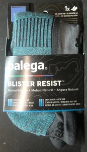 Balega Blister Resist Performance No Show Tab Socks L (Unisex) Grey/Blue - Picture 1 of 2