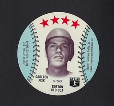 1977 MSA Chilly Willee Discs CARLTON FISK Boston Red Sox MINT