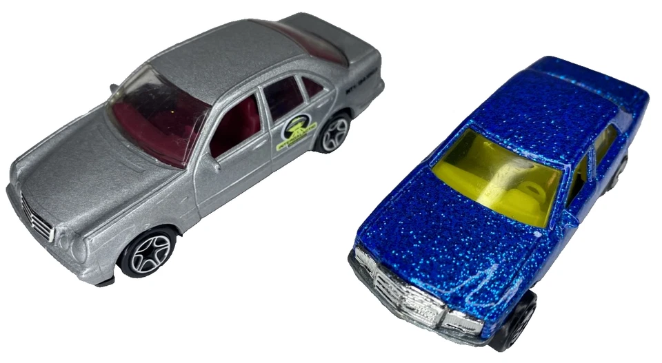 Coche Mercedes Clase E Hot Wheels Mercedes Benz 380SEL Metalflake azul/1997 plateado Foto 1 de 4