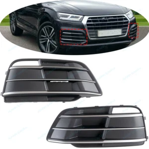 Front Bumper Vent Cover Grille l Fit For Audi Q5 S-Line Sline 2018-2020,L&R - Foto 1 di 11
